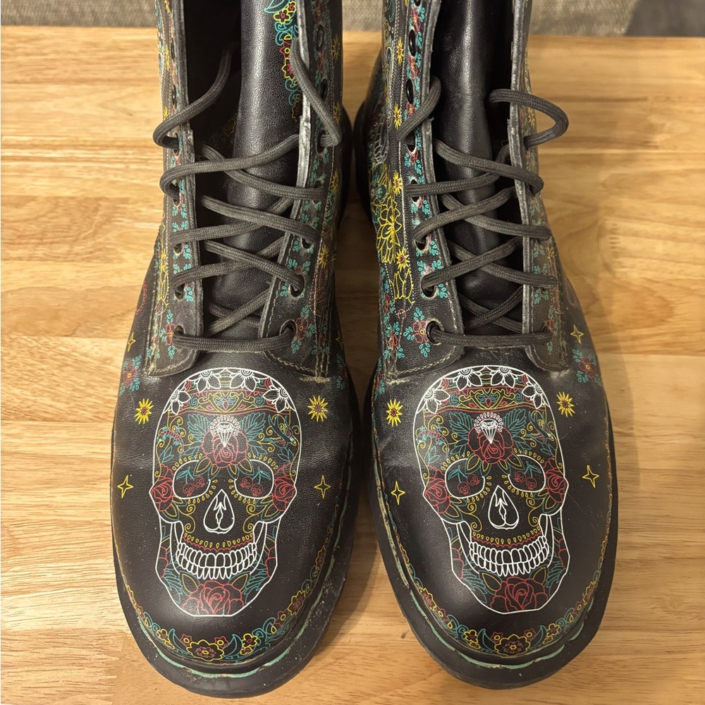 Dr Martens 1460 Boots Skull “Day of the Dead” Size 14